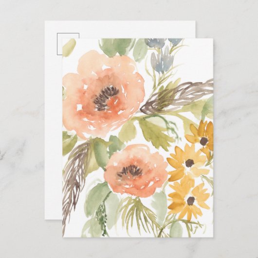 Blume im Spätsommer I Postkarte (Vorne/Hinten)