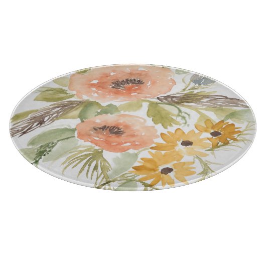 Blume im Spätsommer I Schneidebrett (Ecke)