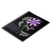 Blume im Spiral-Foto-Notebook Notizblock (Linke Seite)