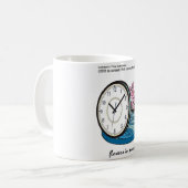 Blume im Springtime Alberne Sonnenanbetungen & T-S Kaffeetasse (Vorderseite Links)