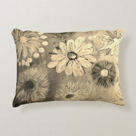 Blume im Stil Dekokissen