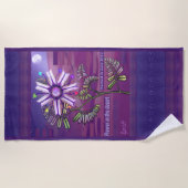 Blume im Strandtuch der Wüste (Vorderseite)