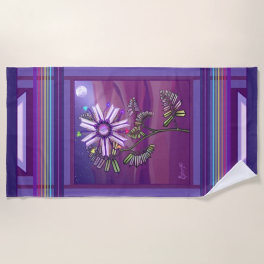 Blume im Strandtuch der Wüste (Vorderseite)