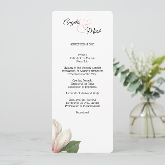 Blume im südlichen Magnolien | Weiß Programm (Stehend Vorderseite)