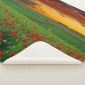 BLUME IM SUNSET SHERPADECKE (3/4)