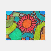 Blume im Tal, Klee Fleecedecke (Vorderseite (Horizontal))