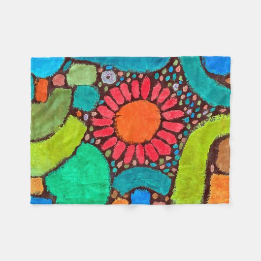 Blume im Tal, Klee Fleecedecke (Vorderseite (Horizontal))