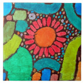 Blume im Tal, Klee Fliese (Vorderseite)