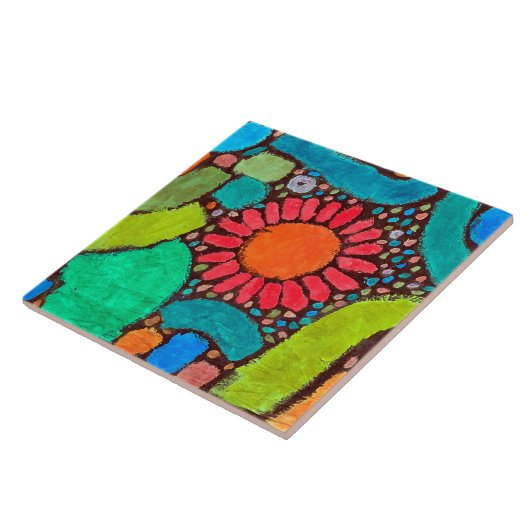 Blume im Tal, Klee Fliese (Seite)