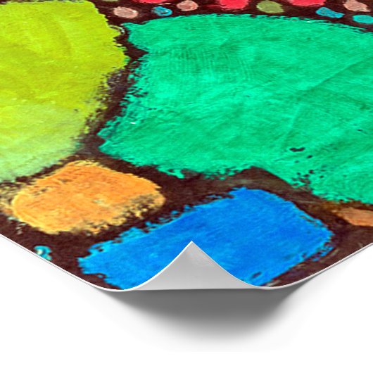 Blume im Tal, Klee Poster (Ecke)