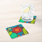 Blume im Tal, Klee Rechteckiger Pappuntersetzer (Vor Ort)