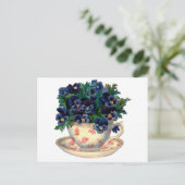 Blume im Teacon Vintag Art Postkarte (Stehend Vorderseite)