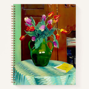 Blume im Vase 1912 von Felix Vallotton Notizblock
