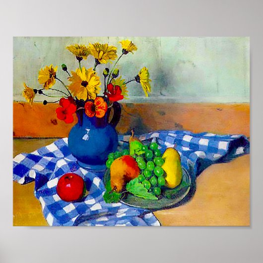 Blume im Vase 1922 von Felix Vallotton Poster (Vorne)