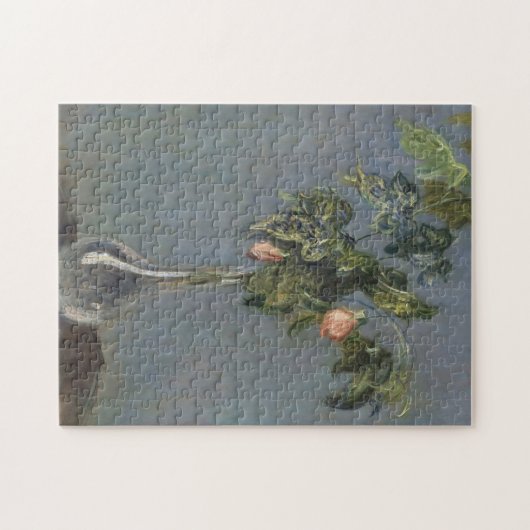 Blume im Vase Monet Fine Art Puzzle (Horizontal)