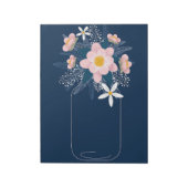 Blume im Vase Notizblock (Rotiert)