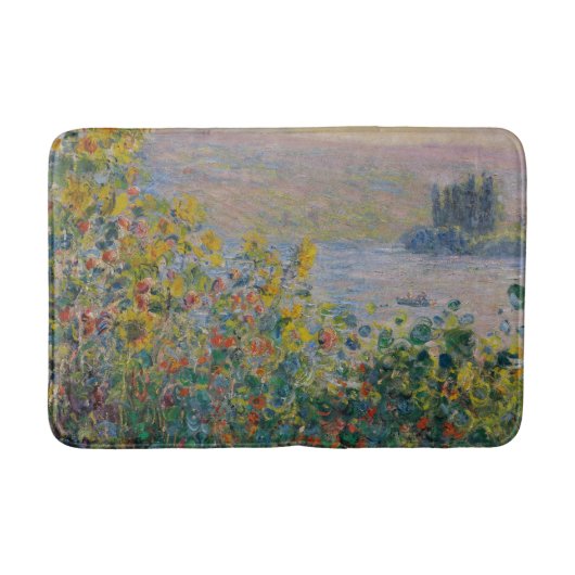 Blume im Vétheuil - Claude Monet Badematte (Vorderseite)