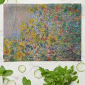 Blume im Vétheuil - Claude Monet Geschirrtuch (Gefaltet)