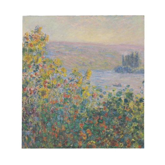 Blume im Vétheuil - Claude Monet Notizblock (Vorderseite)