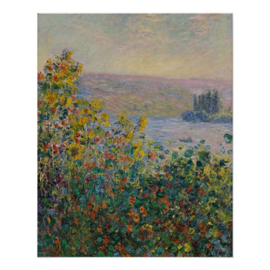 Blume im Vétheuil - Claude Monet Poster (Vorderseite)