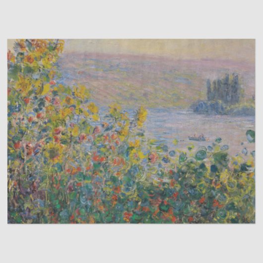 Blume im Vétheuil - Claude Monet Seidenpapier (Vorderseite)