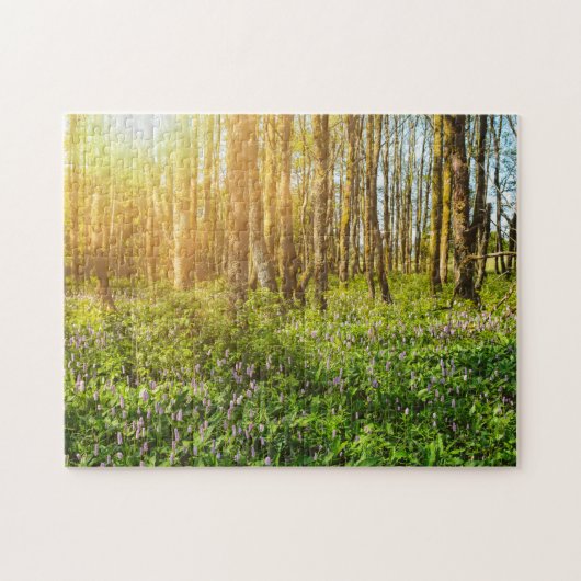 Blume im Wald - Puzzle (Horizontal)