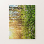 Blume im Wald - Puzzle (Vertikal)