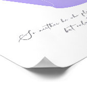 Blume im Wasser kann Gott geben das Wachstum Poster (Ecke)