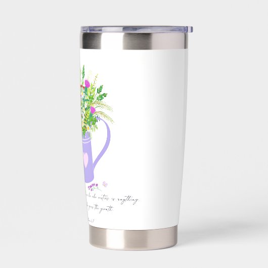 Blume im Wasser kann Gott geben das Wachstum Thermobecher (Links)