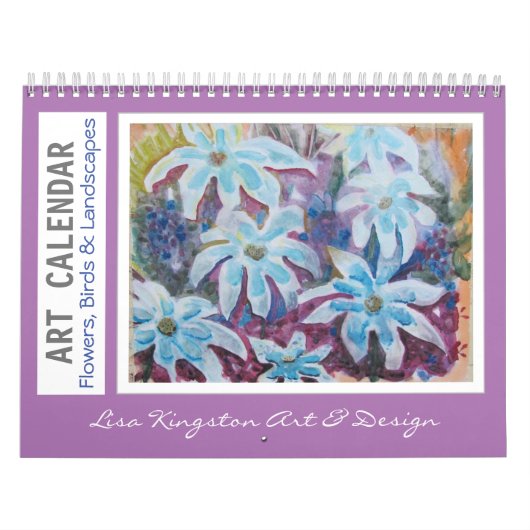 Blume im Wasserbereich Vögel und Landschaften Kalender (Titelbild)