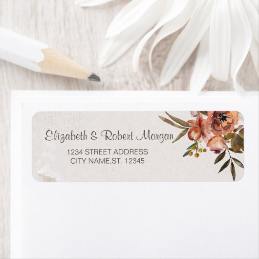 Blume im Wasserfarben Herbst Hochzeit (Insitu)