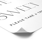 Blume im Wasserfarben Hochzeit Liebe ist süß Poster (Ecke)