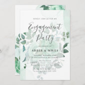 Blume im Wasserfarbenbereich Einladung (Vorne/Hinten)