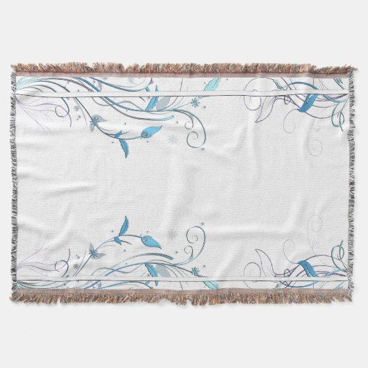 Blume im Weinbau Blauer Wein Decke (Vorderseite)