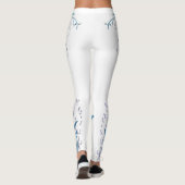 Blume im Weinbau Blauer Wein Leggings (Rückseite)