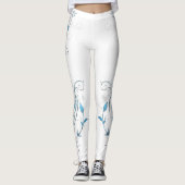 Blume im Weinbau Blauer Wein Leggings (Vorderseite)