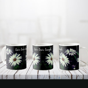 Blume im Weißen Garten Adorable Live Liebe Lauchen Kaffeetasse