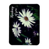 Blume im Weißen Garten Magnet (Vertikal)