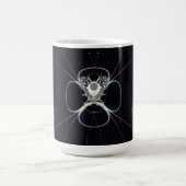 Blume im Weltraum Kaffeetasse (Mittel)