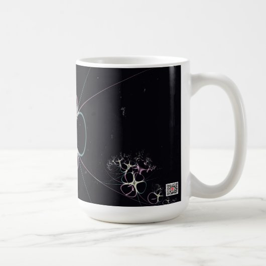 Blume im Weltraum Kaffeetasse (Rechts)