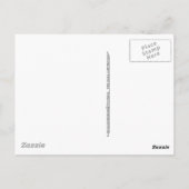 Blume im Weltraum Postkarte (Rückseite)