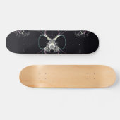 Blume im Weltraum Skateboard (Horizontal)