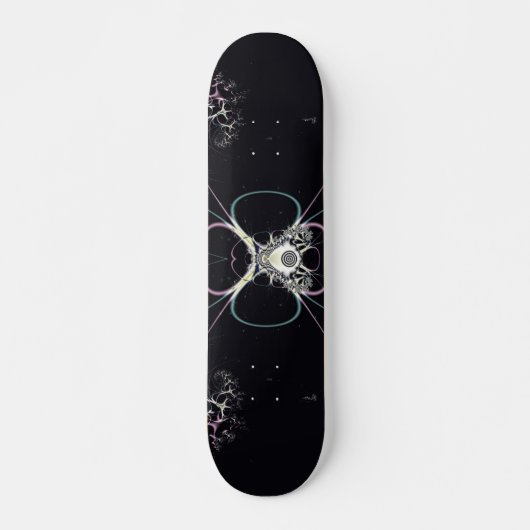 Blume im Weltraum Skateboard (Vorne)