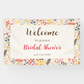 Blume im Wildwald Fern Mushrooms Foliage Banner (Horizontal)