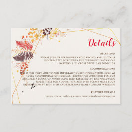 Blume im Wildwald Fern Mushrooms Foliage Begleitkarte