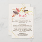 Blume im Wildwald Fern Mushrooms Foliage Begleitkarte (Vorne/Hinten)