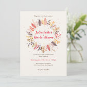 Blume im Wildwald Fern Mushrooms Foliage Einladung (Stehend Vorderseite)