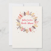 Blume im Wildwald Fern Mushrooms Foliage Einladung (Rückseite)