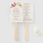 Blume im Wildwald Fern Mushrooms Foliage Fächer (Vorne und Hinten)