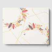 Blume im Wildwald Fern Mushrooms Foliage Gästebuch (Rückseite)